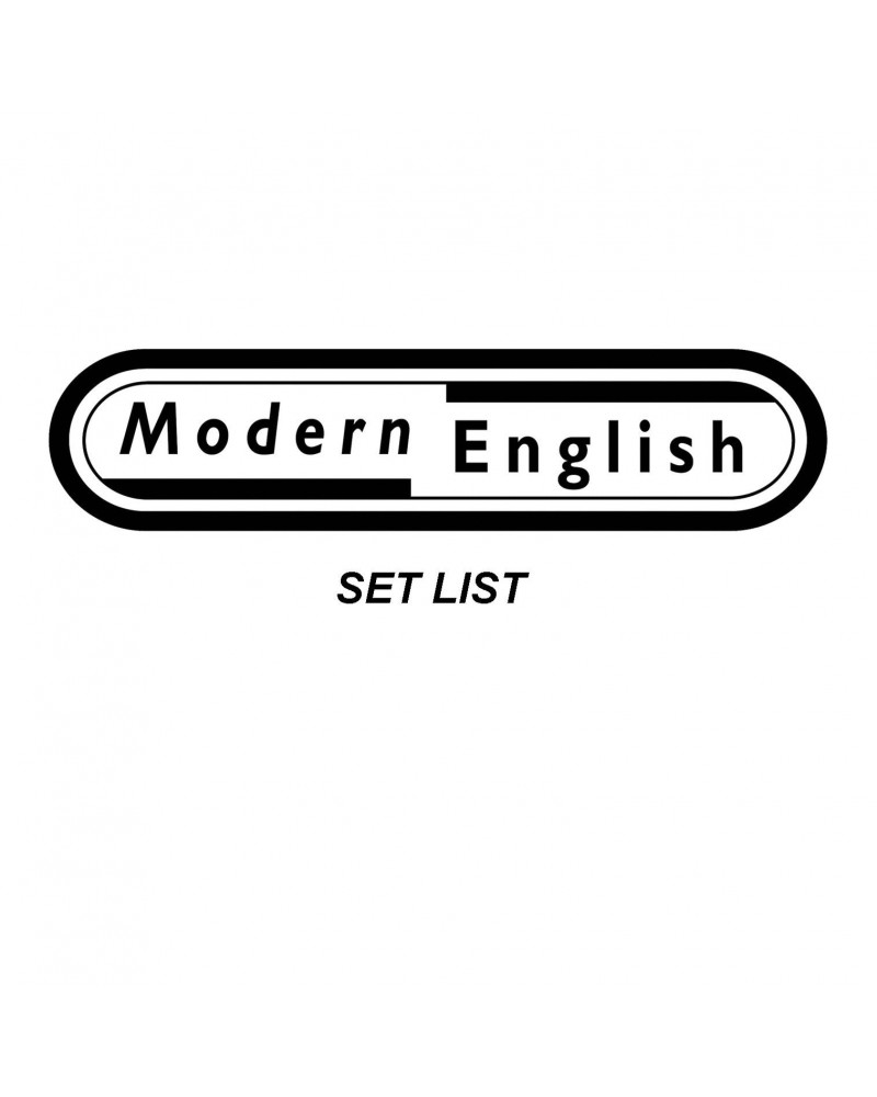 Modern English Set List CD $6.60 CD