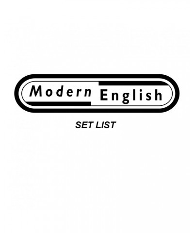 Modern English Set List CD $6.60 CD