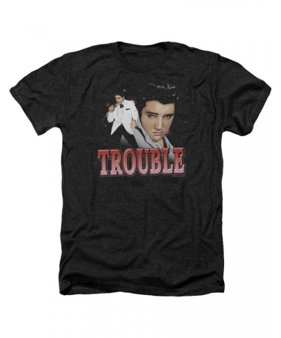 Elvis Presley Tee | TROUBLE Premium T Shirt $5.44 Shirts