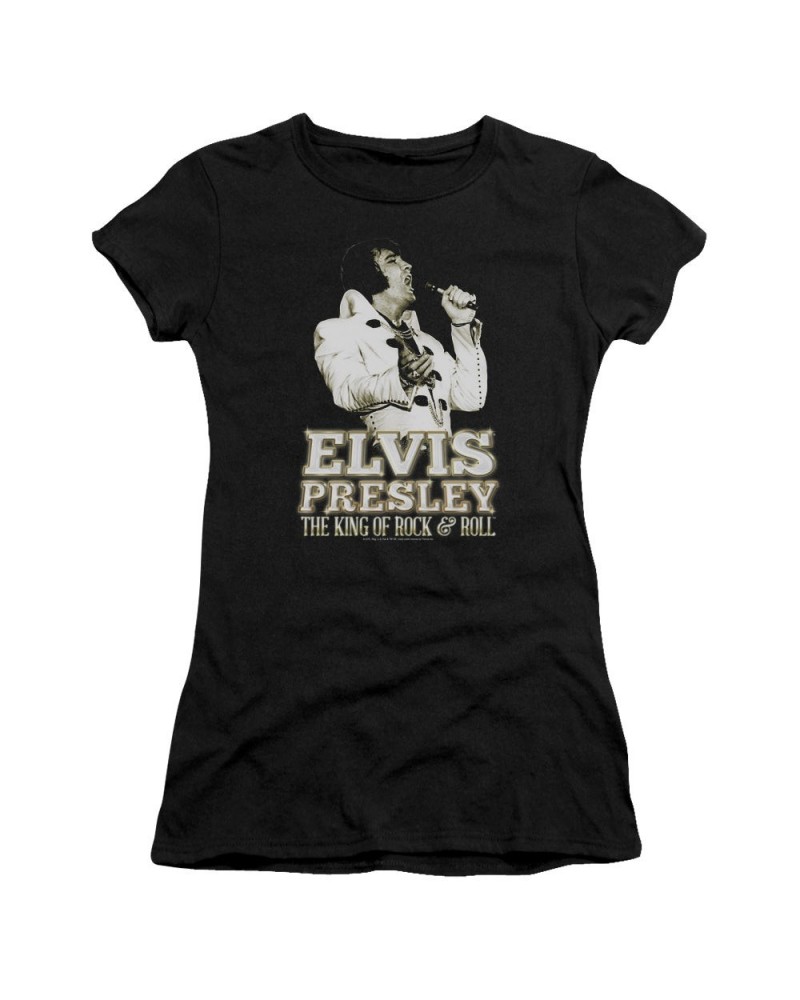 Elvis Presley Juniors Shirt | GOLDEN Juniors T Shirt $7.56 Shirts