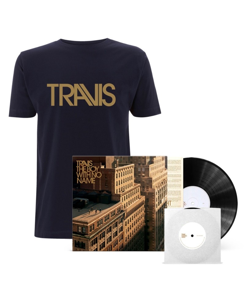 Travis THE BOY WITH NO NAME BLACK VINYL + 7-INCH + LOGO T-SHIRT (LTD EDITION) $19.50 Vinyl