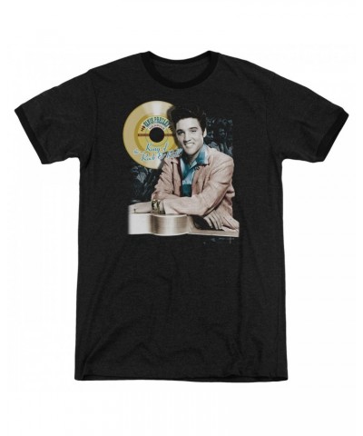 Elvis Presley Shirt | GOLD RECORD Premium Ringer Tee $9.24 Shirts