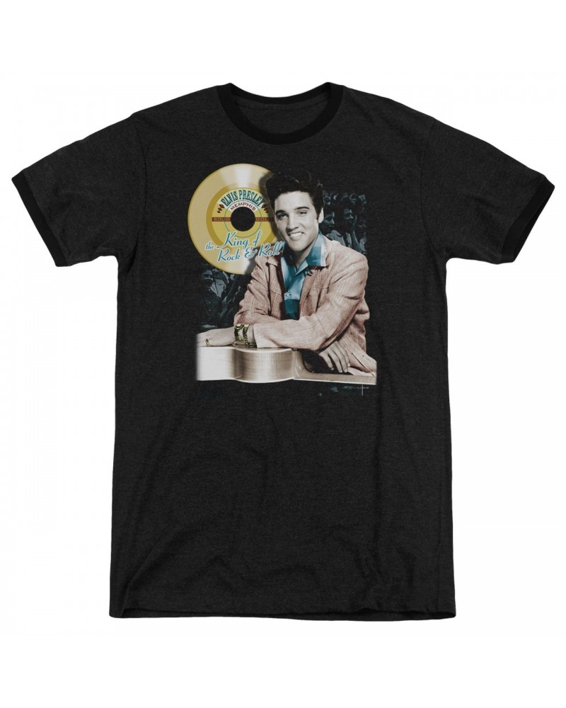 Elvis Presley Shirt | GOLD RECORD Premium Ringer Tee $9.24 Shirts