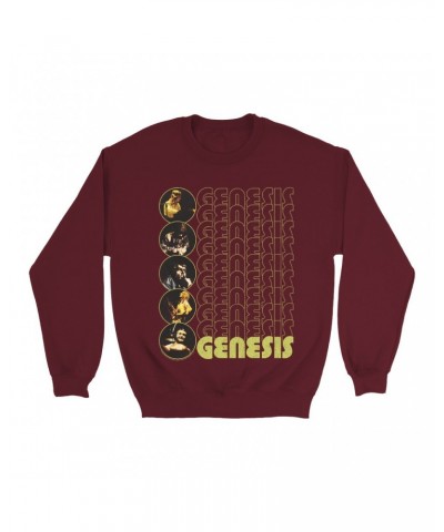 Genesis Sweatshirt | The Carpet Crawlers Album Design Distressed Sweatshirt $13.98 Sweatshirts