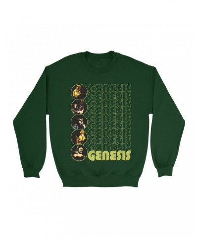 Genesis Sweatshirt | The Carpet Crawlers Album Design Distressed Sweatshirt $13.98 Sweatshirts