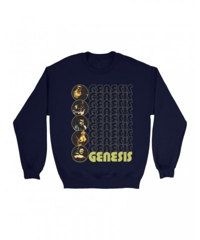 Genesis Sweatshirt | The Carpet Crawlers Album Design Distressed Sweatshirt $13.98 Sweatshirts