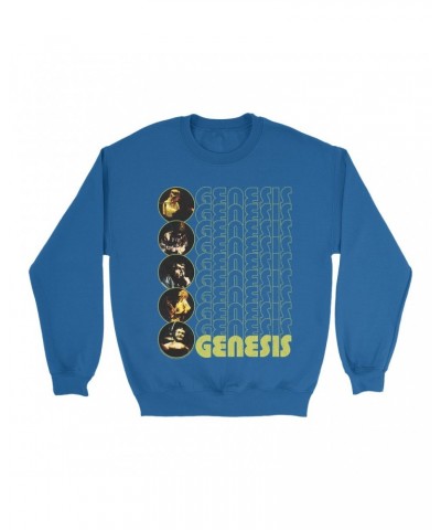 Genesis Sweatshirt | The Carpet Crawlers Album Design Distressed Sweatshirt $13.98 Sweatshirts