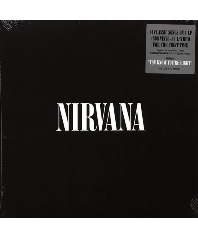 Nirvana LP - Nirvana (incl. mp3) (Vinyl) $20.08 Vinyl