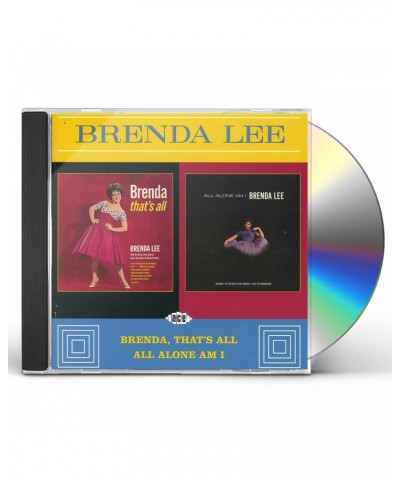 Brenda Lee BRENDA THAT'S ALL / ALL ALONE AM I CD $5.13 CD