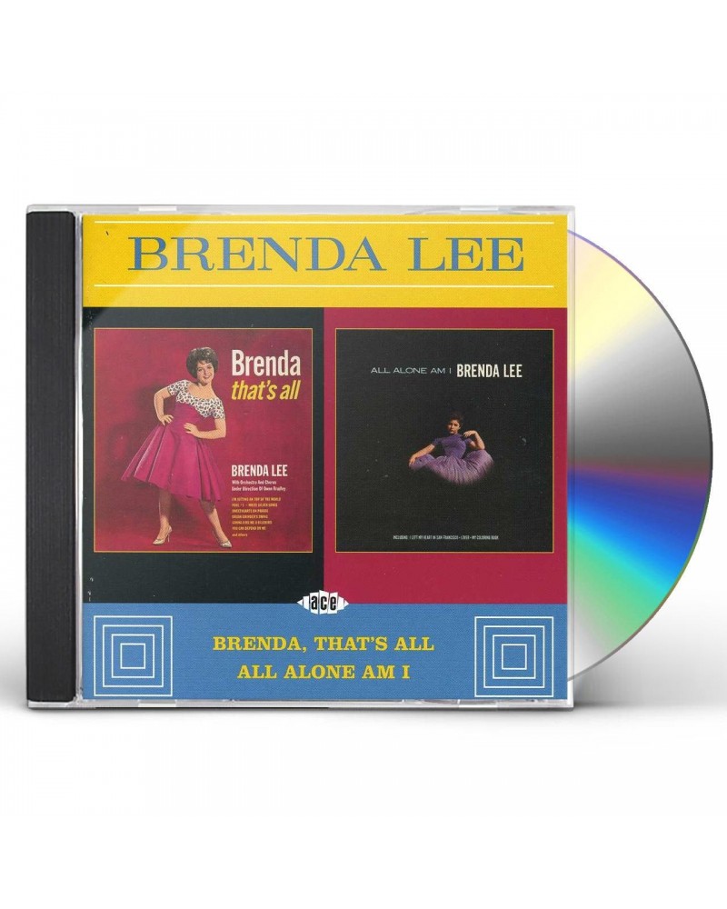 Brenda Lee BRENDA THAT'S ALL / ALL ALONE AM I CD $5.13 CD