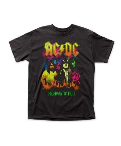 AC/DC Highway to Hell Neon Splatter T-Shirt $3.47 Shirts