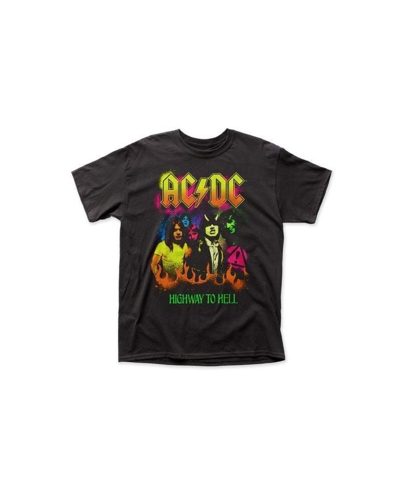 AC/DC Highway to Hell Neon Splatter T-Shirt $3.47 Shirts