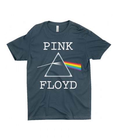 Pink Floyd T-Shirt | The Classic Dark Side Of The Moon Prism Logo Distressed Shirt $11.73 Shirts