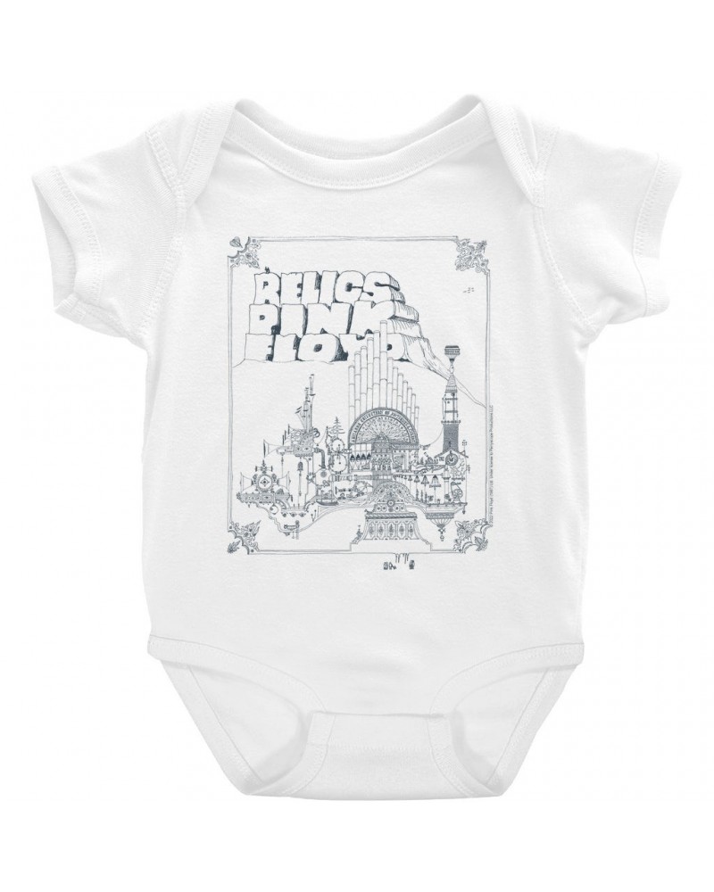 Pink Floyd Baby Short Sleeve Bodysuit | Relics Retro Album Image Bodysuit $7.38 Kids