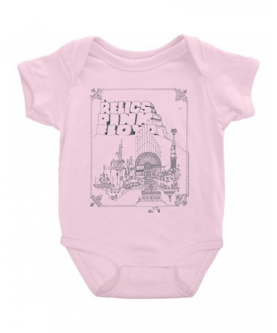 Pink Floyd Baby Short Sleeve Bodysuit | Relics Retro Album Image Bodysuit $7.38 Kids