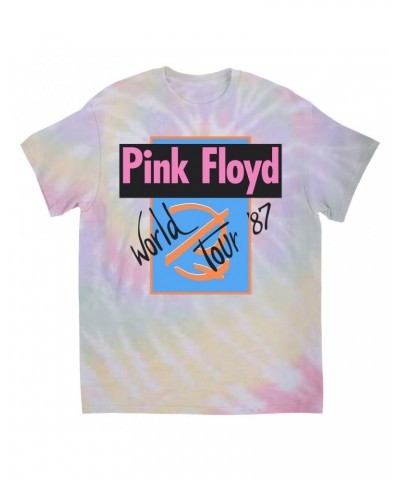 Pink Floyd T-Shirt | World Tour '87 Logo Tie Dye Shirt $11.05 Shirts