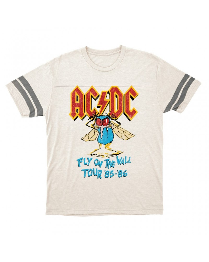 AC/DC T-Shirt | Fly On The Wall Tour 1985-1986 Football Shirt $11.20 Shirts