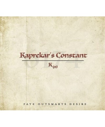 Kaprekar's Constant FATE OUTSMARTS DESIRE CD $6.37 CD