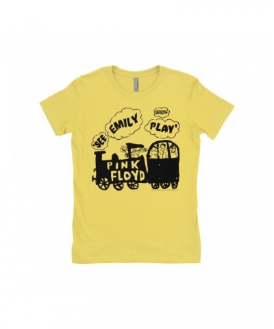 Pink Floyd Ladies' Boyfriend T-Shirt | See Emily Play Train Sketch Shirt $11.48 Shirts