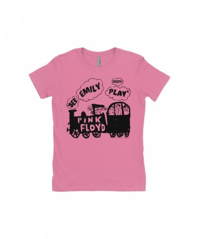 Pink Floyd Ladies' Boyfriend T-Shirt | See Emily Play Train Sketch Shirt $11.48 Shirts