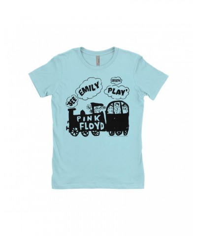 Pink Floyd Ladies' Boyfriend T-Shirt | See Emily Play Train Sketch Shirt $11.48 Shirts