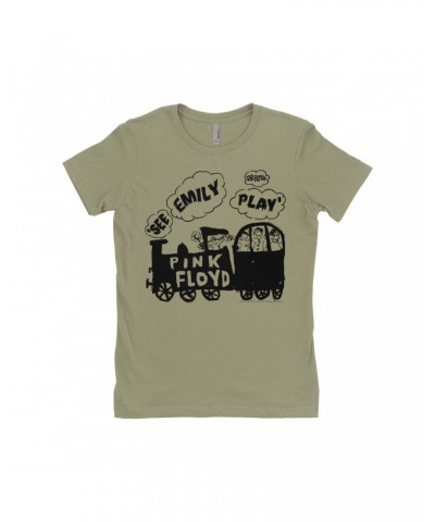 Pink Floyd Ladies' Boyfriend T-Shirt | See Emily Play Train Sketch Shirt $11.48 Shirts