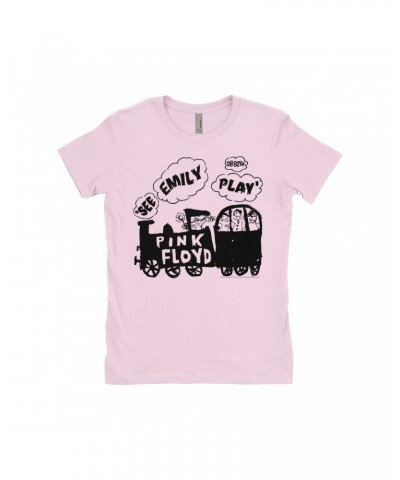 Pink Floyd Ladies' Boyfriend T-Shirt | See Emily Play Train Sketch Shirt $11.48 Shirts