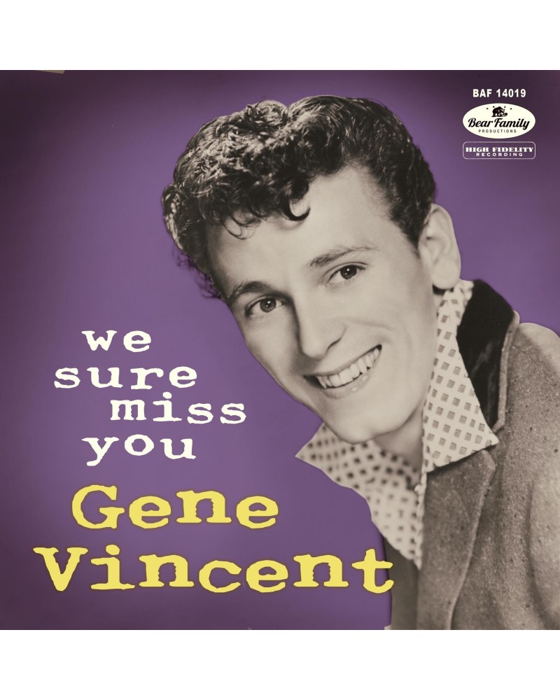 Gene Vincent We Sure Miss You Vinyl Record $12.60 Vinyl