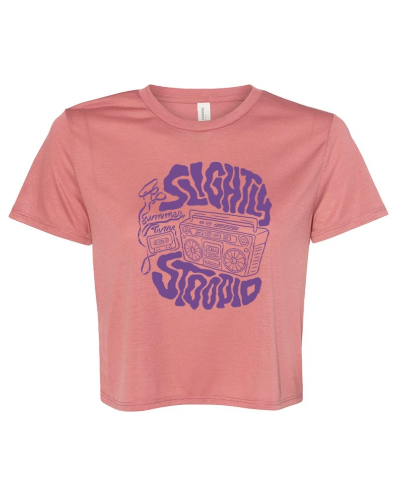 Slightly Stoopid Ladies Cassette Crop Top $13.65 Tapes