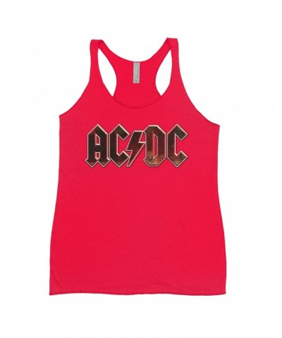 AC/DC Bold Colored Racerback Tank | Live At River Plate Metallic Logo Shirt $12.45 Shirts