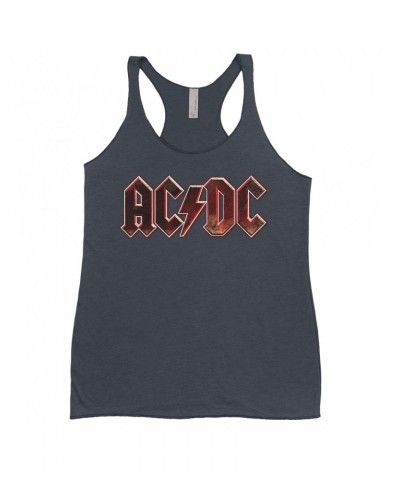 AC/DC Bold Colored Racerback Tank | Live At River Plate Metallic Logo Shirt $12.45 Shirts