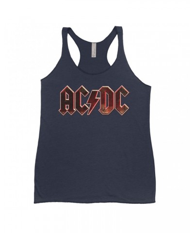 AC/DC Bold Colored Racerback Tank | Live At River Plate Metallic Logo Shirt $12.45 Shirts