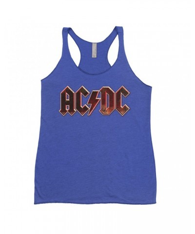 AC/DC Bold Colored Racerback Tank | Live At River Plate Metallic Logo Shirt $12.45 Shirts