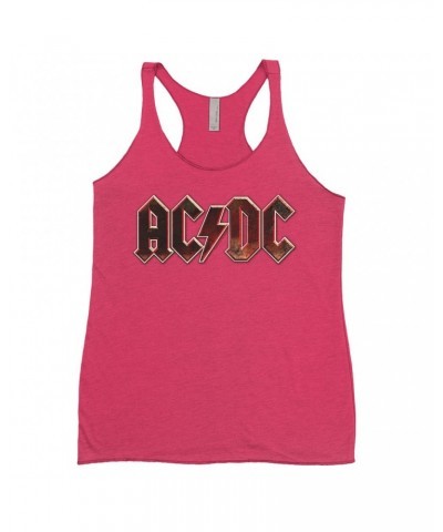 AC/DC Bold Colored Racerback Tank | Live At River Plate Metallic Logo Shirt $12.45 Shirts