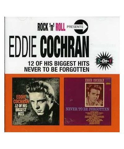 Eddie Cochran 12 BIGGEST HITS / NEVER TO BE CD $5.94 CD