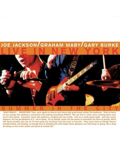 Joe Jackson SUMMER IN THE CITY: LIVE IN NEW YORK (2LP/LIMITED/ORANGE VINYL/180G/GATEFOLD/NUMBERED) Vinyl Record $21.85 Vinyl