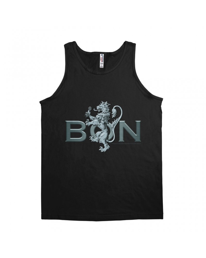 Bon Scott Unisex Tank Top | Bon Lion White Shirt $9.48 Shirts