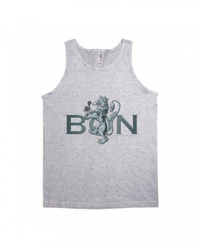 Bon Scott Unisex Tank Top | Bon Lion White Shirt $9.48 Shirts