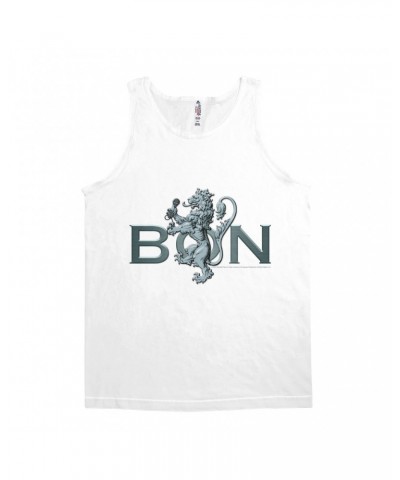 Bon Scott Unisex Tank Top | Bon Lion White Shirt $9.48 Shirts