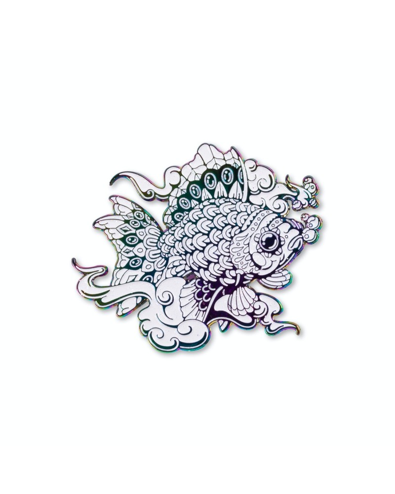 Dave Matthews Band x Bioworkz Big Eyed Fish Pin (Rainbow Anodized Metal 2) $14.35 Accessories