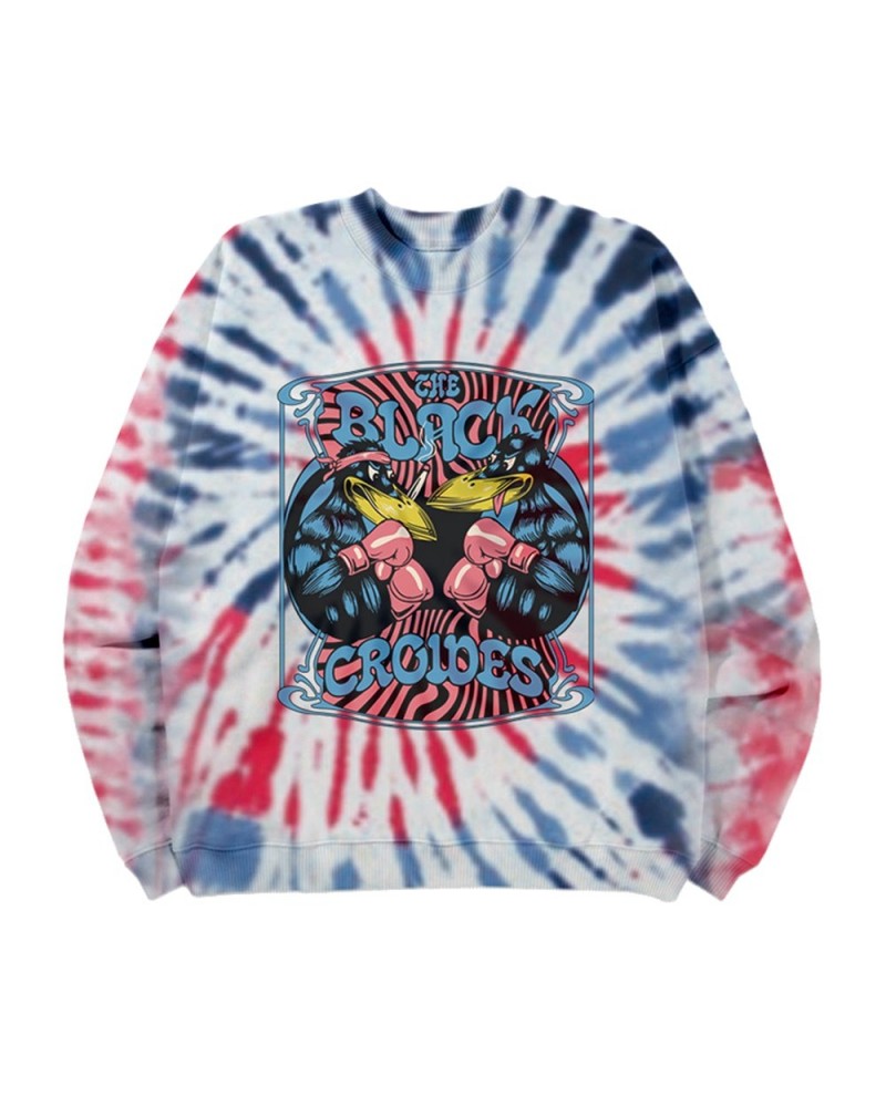 The Black Crowes Boxing Crowes Tie Dye Crewneck $18.00 Sweatshirts