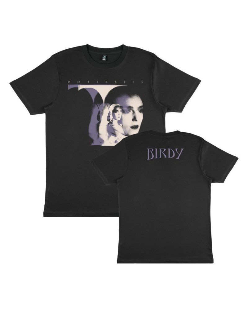 Birdy Portraits Duotone Photo Black T-Shirt $12.32 Shirts