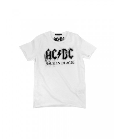 AC/DC Black Logo "Back in Black" Kids White T-Shirt $2.40 Shirts