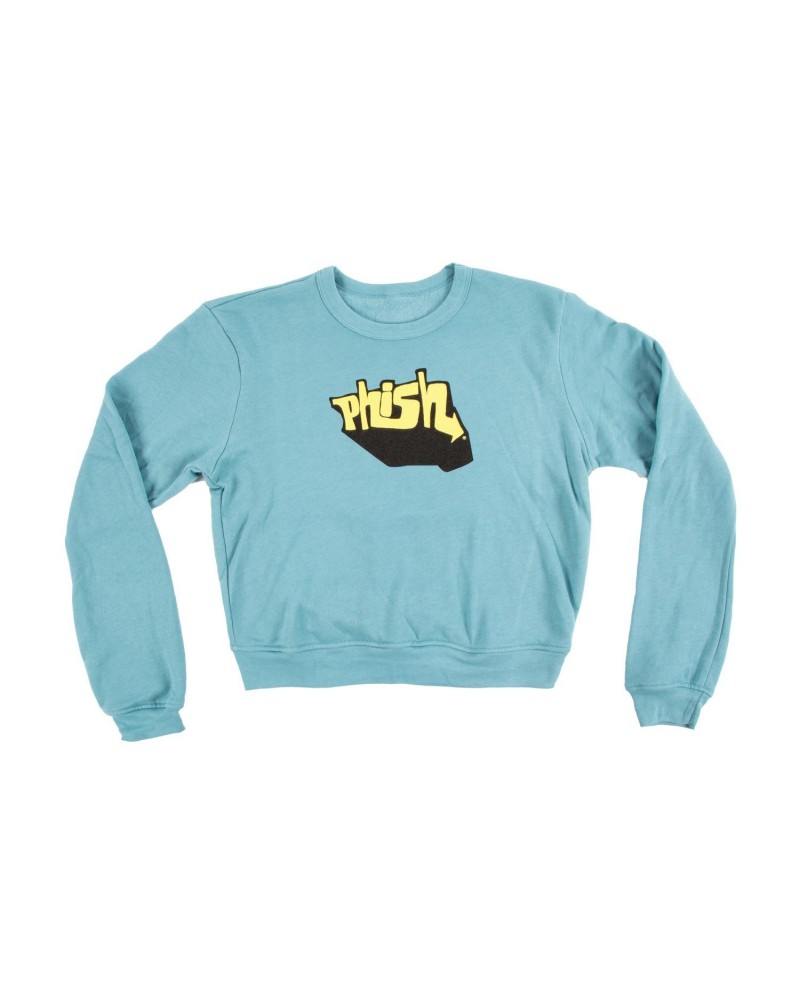 Phish Women’s Aquaphonic Crew Sweatshirt on Blue Lagoon $22.55 Sweatshirts