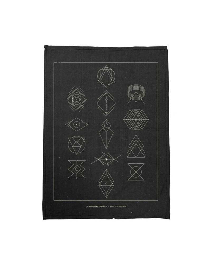 Of Monsters and Men Symbols Black Tea Towel $11.73 Towels