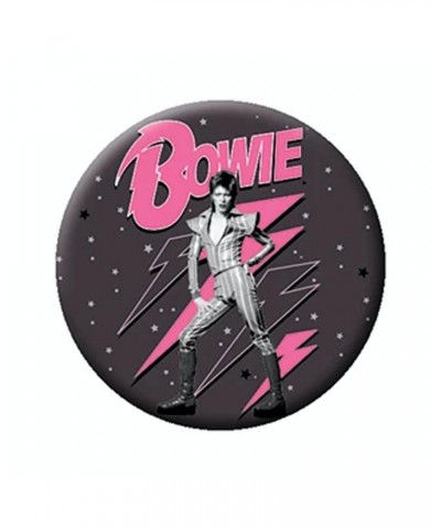 David Bowie Pink Bolts 1.25" Button $0.65 Accessories