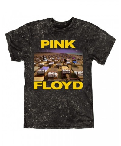 Pink Floyd T-shirt | A Momentary Lapse of Reason Beds Yellow Logo Mineral Wash Shirt $14.38 Shirts