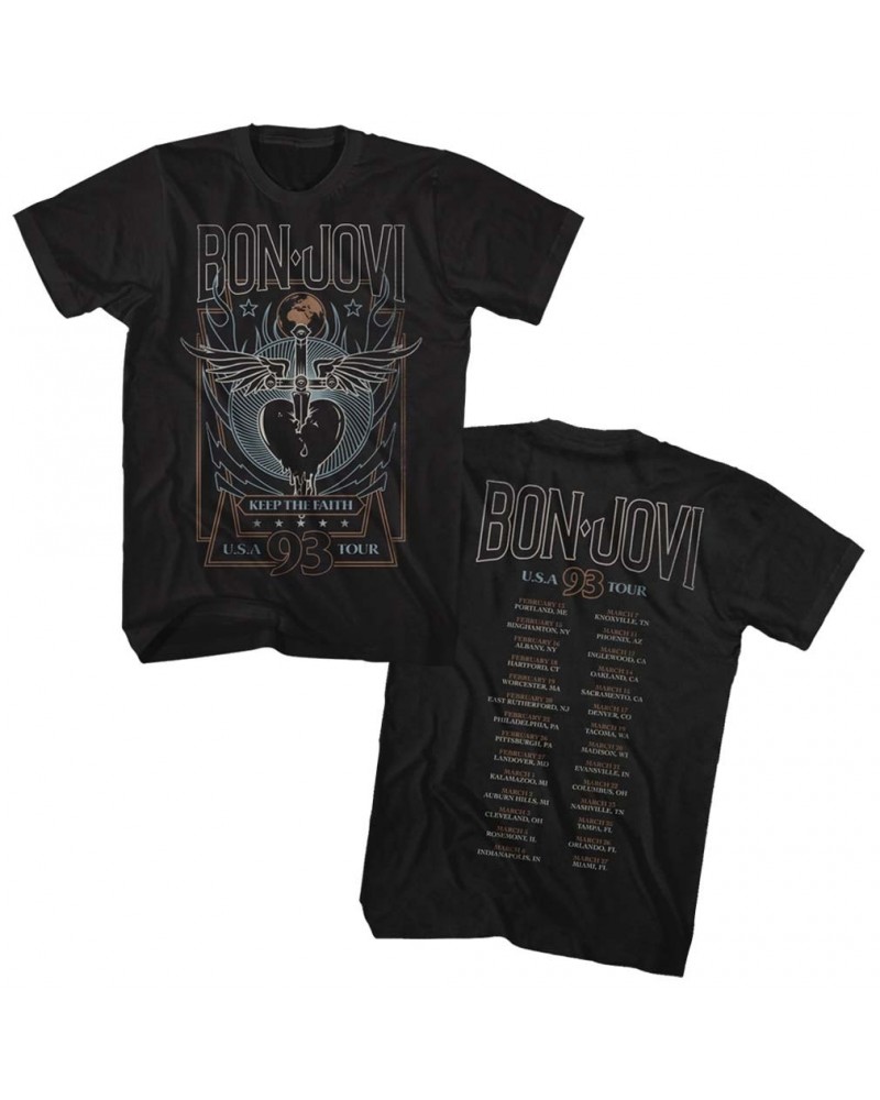 Bon Jovi T Shirt | Bon Jovi 93 Tour T-Shirt $7.90 Shirts