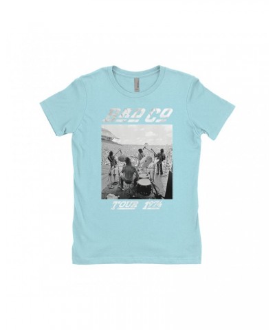 Bad Company Ladies' Boyfriend T-Shirt | 1974 On Stage Tour Shirt $10.98 Shirts