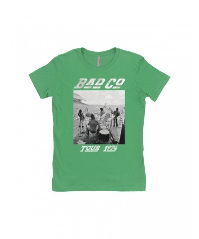 Bad Company Ladies' Boyfriend T-Shirt | 1974 On Stage Tour Shirt $10.98 Shirts